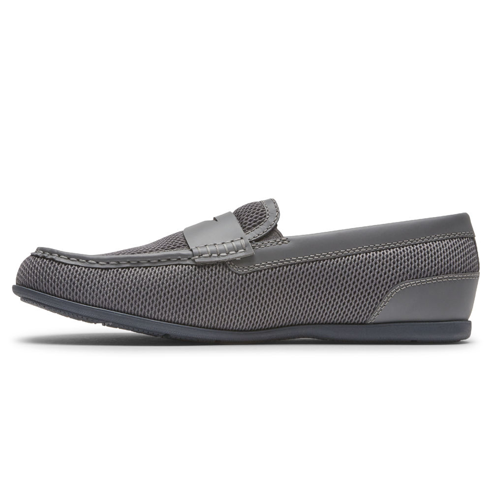 Slip-Ons Rockport Hombre Mexico - Malcom Soft Moc Toe Grises - FOUQV1439